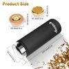 Scotte Cigar Case Humidor Gift Box cigars jar humidifiers-Cigar Hygrometer humidifier-Travel Cigar Tube for 4 to 5 Cigars (black)
