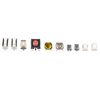 HALJIA 250PCS 10Value Tactile Push Button Touch Switch Micro Momentary Tact SMD Assortment Kit + Plastic Box