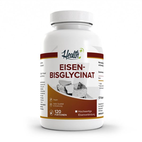 Health+ Iron Bisglycinate - 120 Capsules