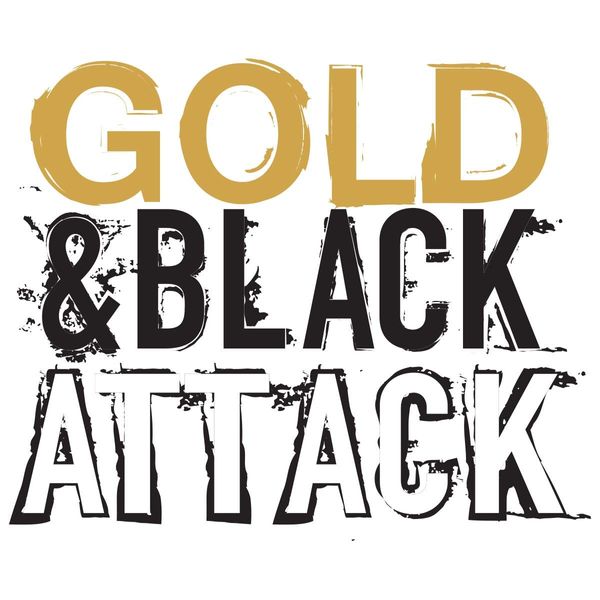 Anderson's 25-Piece Gold and Black Attack Body Decal Set, Tattoos, Cheek Cheers, Fan Gear, Sports Fan Gear,School Spirit, Football Cheerleader Accessories, Homecoming