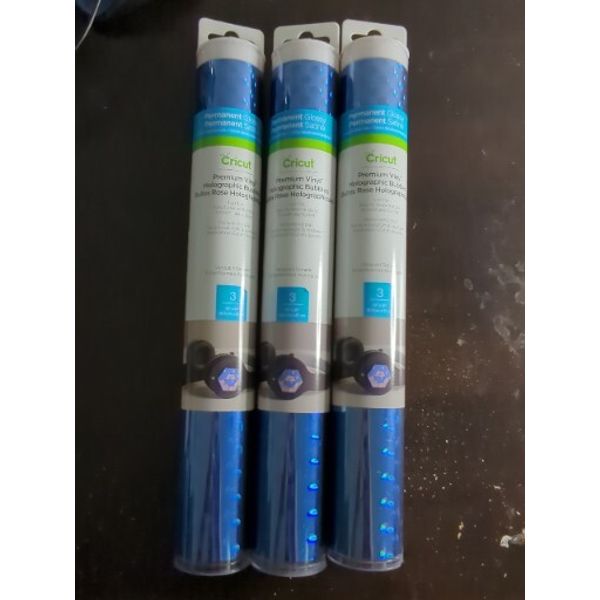 Cricut Glossy Permanent Vinyl Lot Holographic Bubbles