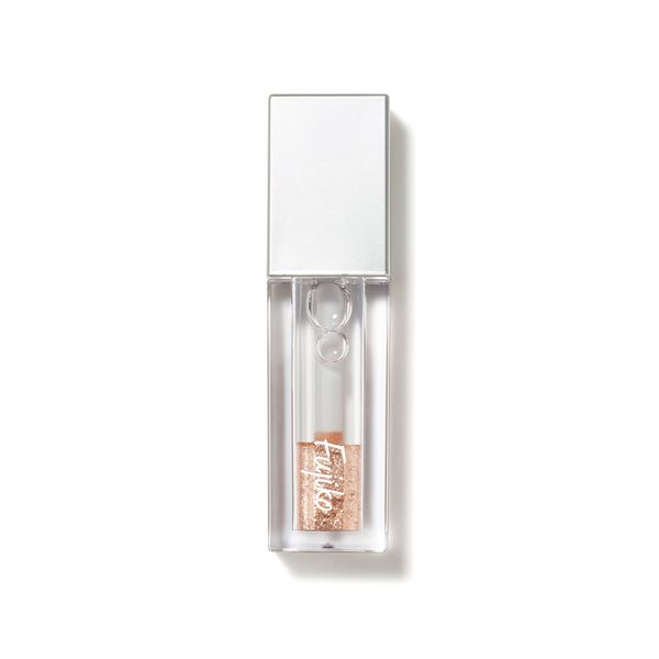Fujiko Shake Shadow SV 05 Tokimeki Glitter, 0.2 oz (5 g), Zero Oil, Won't Crumble Off, Hot Water, White Beige Glitter
