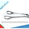 AAProTools Body Piercing Forceps Kit Hemostat Sponge Clamp 6" Straight (Slotted)
