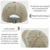 Edoneery Men Women Baseball Cap-Low Profile Adjustable Washed Cotton Golf Dad Hat Khaki