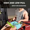 Adjustable Lat Pull Down Bar Cable Machine Attachments for Home Gym Fitness