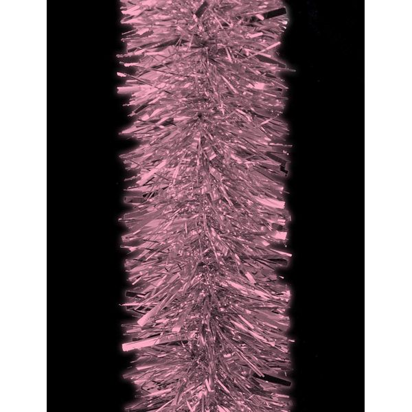 3m Baby Pink / Blush Pink Tinsel - Chunky Christmas Tinsel - Christmas Decorations by Christmas Shop