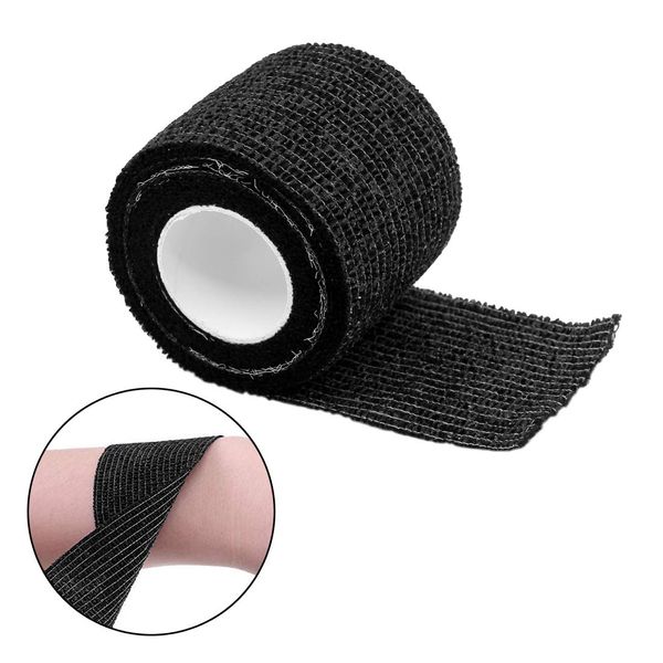 6 pcs Tattoo Grip Cover, Disposable Self-Adhesive Elastic Bandage Tattoo Grip Tape for Tattoo Machine Sports