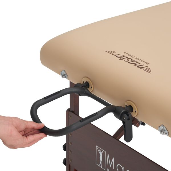 Master Massage Simplicity Adjustable Massage Table Face Cradle Headrest Support, in Black.