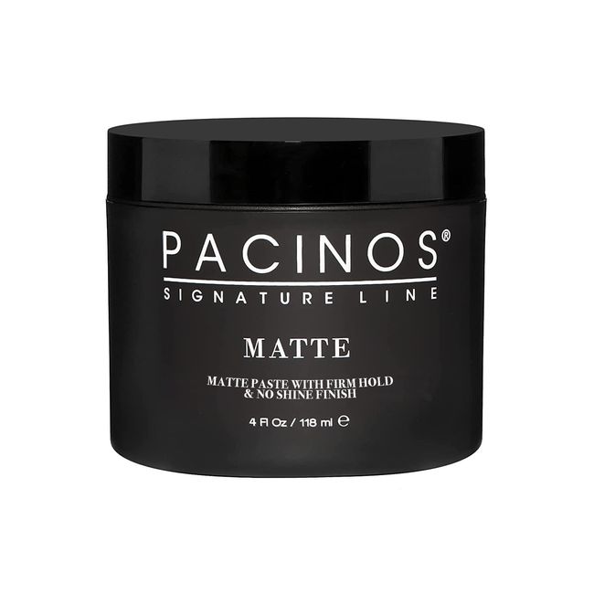 Pacinos Matte Hair Paste Firm Hold, No Shine, Sculpting & Styling Wax, 4 Fl. Oz