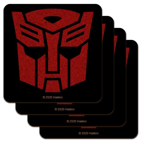 Transformers Autobot Symbol Low Profile Novelty Cork Coaster Set