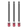 sourcing map 3pcs Magnetic Extension Chuck Adapter 6" 1/4 Inch Hex Shank Quick Release Bar Socket Screwdriver Bit Holder for Screwdriver Bits Nuts Drills Socket Driver Adapter