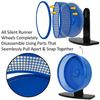 Silent Runner Pro Blue - Durable Pet Exercise Wheel with Stand