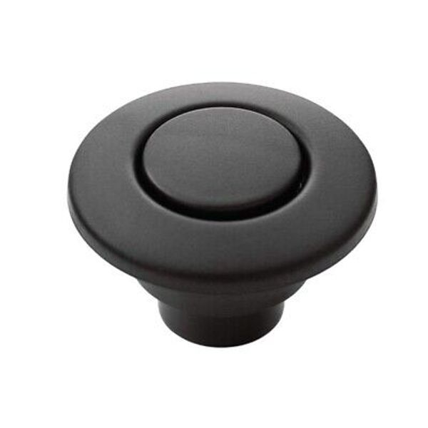 Moen Matte Black Garbage Disposal Air Switch Coordinating Decorative Button,