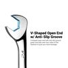 Capri Tools 12 mm Angle Open End Wrench, 30° and 60° angles, Metric