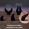 Demon Clip-on Horns (White)