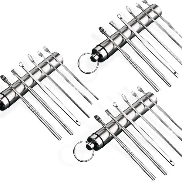 Takitaki Earpicks 3 sets of earwax removal cleaning shredders, 3 sets of earpicks