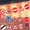 15pcs Road Signs Banner Party Decorations ，Learner Driver Bunting Decorations