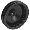 Black Double Groove Power Steering Pulley, Fits Chevy V8