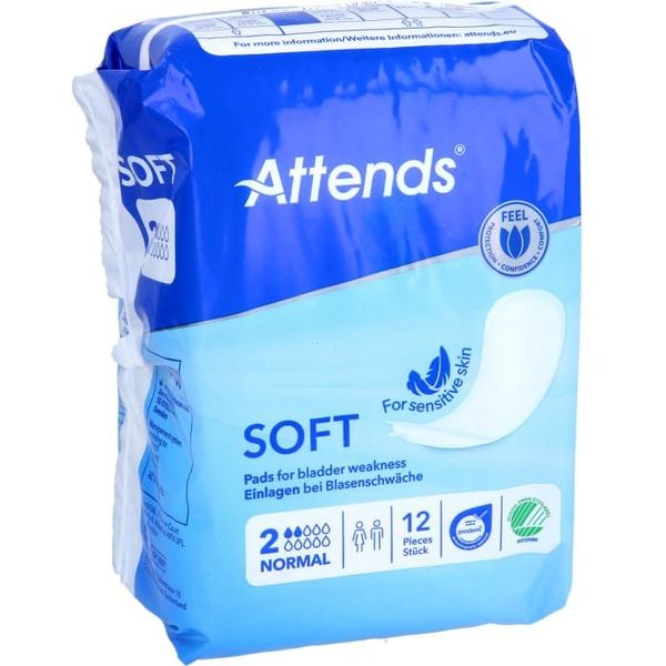Attends Soft 2 Normal Pack mit 12 Inkontinenzeinlagen