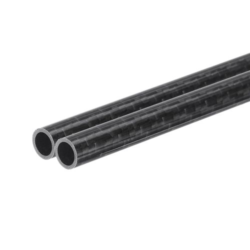 MECCANIXITY 2Pcs Carbon Fiber Tube 6 x 8 x 170mm Glossy Surface Rod 3K Roll Wrapped Pure Carbon Round Tubing for RC Airplane Multicopter