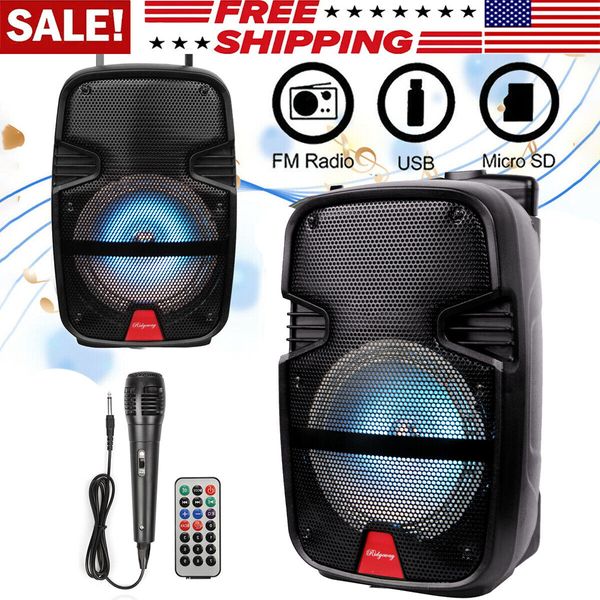 Outdoor 3000W Bluetooth Loud Stereo Wireless Speaker Subwoofer Audio