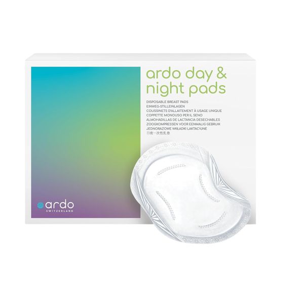 Ardo Day & Night Pads – Einweg-Stilleinlagen – Für einen sicheren Auslaufschutz und ein trockenes, angenehmes Gefühl bei Tag und bei Nacht – 60 Stück