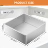 Square Cake Pan,Anodized Aluminum Square Cheesecake Pan with Removable Bottom,8.7inch Bakeware Square Cake Pan