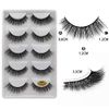 5 Pairs Mink Eyelashes Super Dense Stage Makeup Natural False Eyelashes Long Eyelashes Extensions Fake Eyelashes Handmade (G502)
