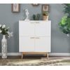 Accent Storage Cabinet 4 Doors Decorative Cabinet Buffet & Sideboard