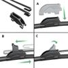 Mossa Front Windscreen Wiper Compatible with Ligier JS50 (2015 Onwards) - Flat Premium Wiper Blade