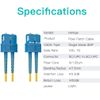 OS2 SC to SC duplex fiber optic cable, singlemode jumper, 5-meter(16.4ft)
