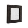 ElekTek Decorative Switch Surround Frame Cover Finger Plate Patterns Black Dots Dashes