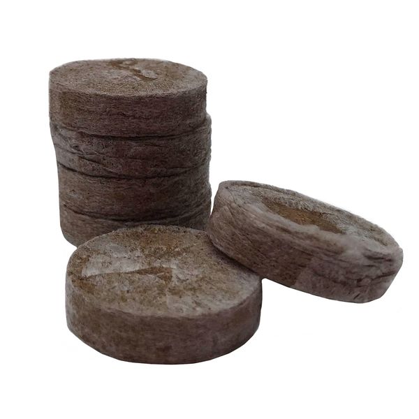 Nutley's Compost Plug Pellets Peat-Free Just Add Water (Quantity: 100, Size: 30mm)