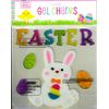 Nantucket Home White Easter Bunny "Easter" Gel Window Clings