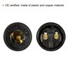PATIKIL E14 Bulb Holder Light Socket, 10 Pack Thread LED Bulb Lamp Holder for Pendant Lights, Black