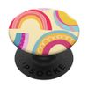 Cute Colorful Rainbow Pattern Pink Blue Yellow Rainbow PopSockets Swappable PopGrip