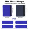 4pcs Strap Covers Soft Headgear Mask Strap Cushions for Reducing Indentation (Blue)