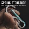 KeyUnity KM01 Titanium Carabiner Keychain Clip Quick Release EDC Key Holder Organizer with Keyring