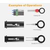 100pcs Automotive Connector Removal Tool Set W/ Pin Ejector Wire Extractor