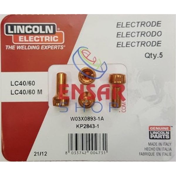Lincoln Electric KP2843-1 Tomahawk LC40 Electrode 5 Pack