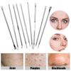 9PCS Blackhead Pimple Blemish Comedone Acne needle Extractor Remover Tool Set