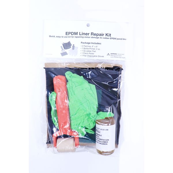 Custom Pro EPDM Liner Repair Kit for Ponds and Water Features Quick Patch Seal