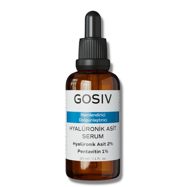 GOSIV, Nemlendirici ve Dolgunlaştırıcı Hyalüronik Asit Serum 30 ML (Hyaluronik Asit 2% + Pentavitin 1%)