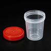PATIKIL 120mL Sample Cups, 5 Pack Sample Containers Leak Proof Screw Cap for Lab Home, Red