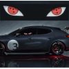 JDM Sharingan Eye Glow Panel Electric Lamp Interior LED Light Sticker Window