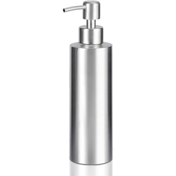 GLUBEE Hand Soap Dispenser, 304 Stainless Steel, Stylish Dispenser, Shampoo Bottle, Dishwashing Detergent, Suitable for Bathrooms, Kitchens, Washrooms, Etc., 11.8 fl oz (350 ml) (2021)