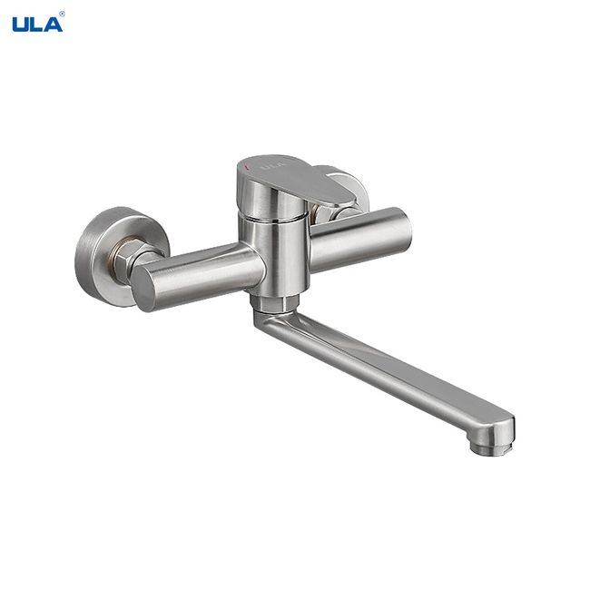 Wall Mounted Stainless Steel Bathroom Water Mixer Tap