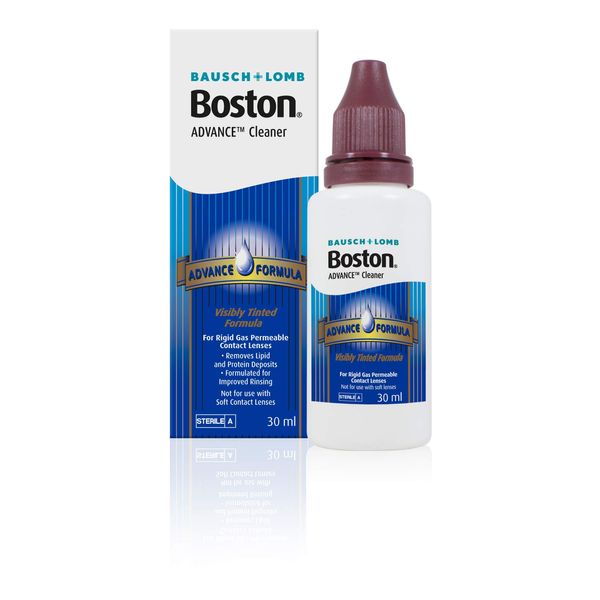 Boston Advance Cleaner, 30ml - Leaves Lenses Clean, Ready for Disinfection and Conditioning - For Rigid Gas Permeable (RGP) and Hard Contact Lenses