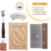 Bread Baking Tools Kit Dough Scraper Sourdough Scoring Bread Lame w/ 10 Blades