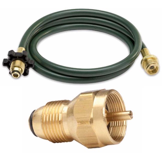 10 Feet Propane Hose Assembly with Refill Adapter